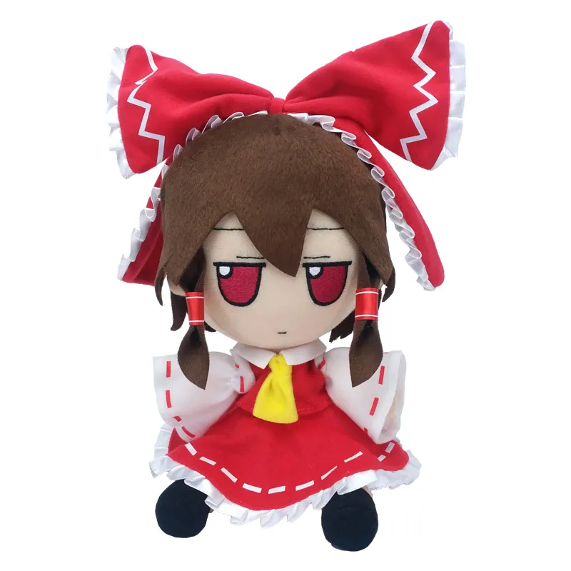 

Милые фигурки из Аниме TouHou Project Fumo Hakurei Reimu, 20 см, плюшевые набивные сидячие куклы, игрушки для косплея, милые рождественские подарки