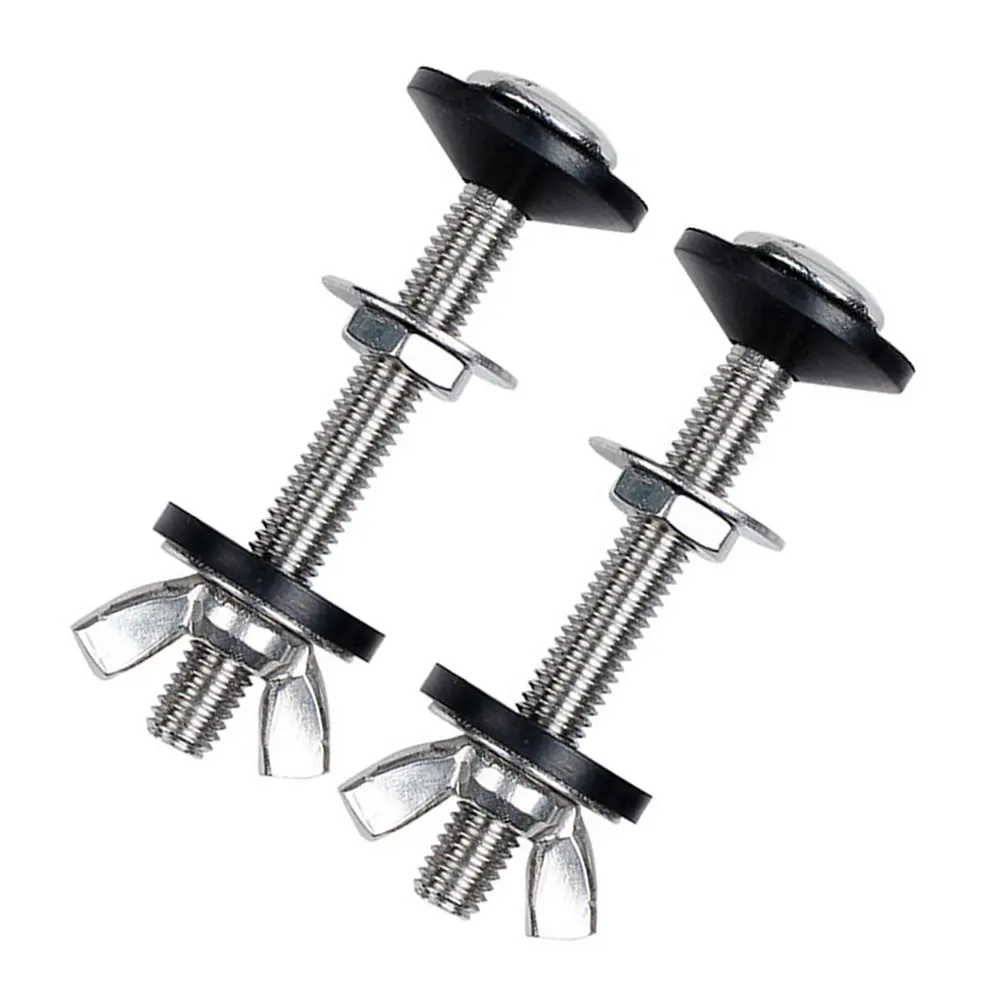 

2Sets Toilet Tank Bolts Anti-Rust Stainless Steel Toilet Seat Bolts and Washers Kit Replacement Parts for Secure Installation