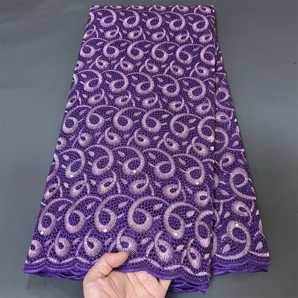 

Tulle Lace Fabric,Pure Embroidery, African, Nigeria Fashion, Wedding Party Dress, Cotton Damask,5Yard, 2025,High Quality PS0005