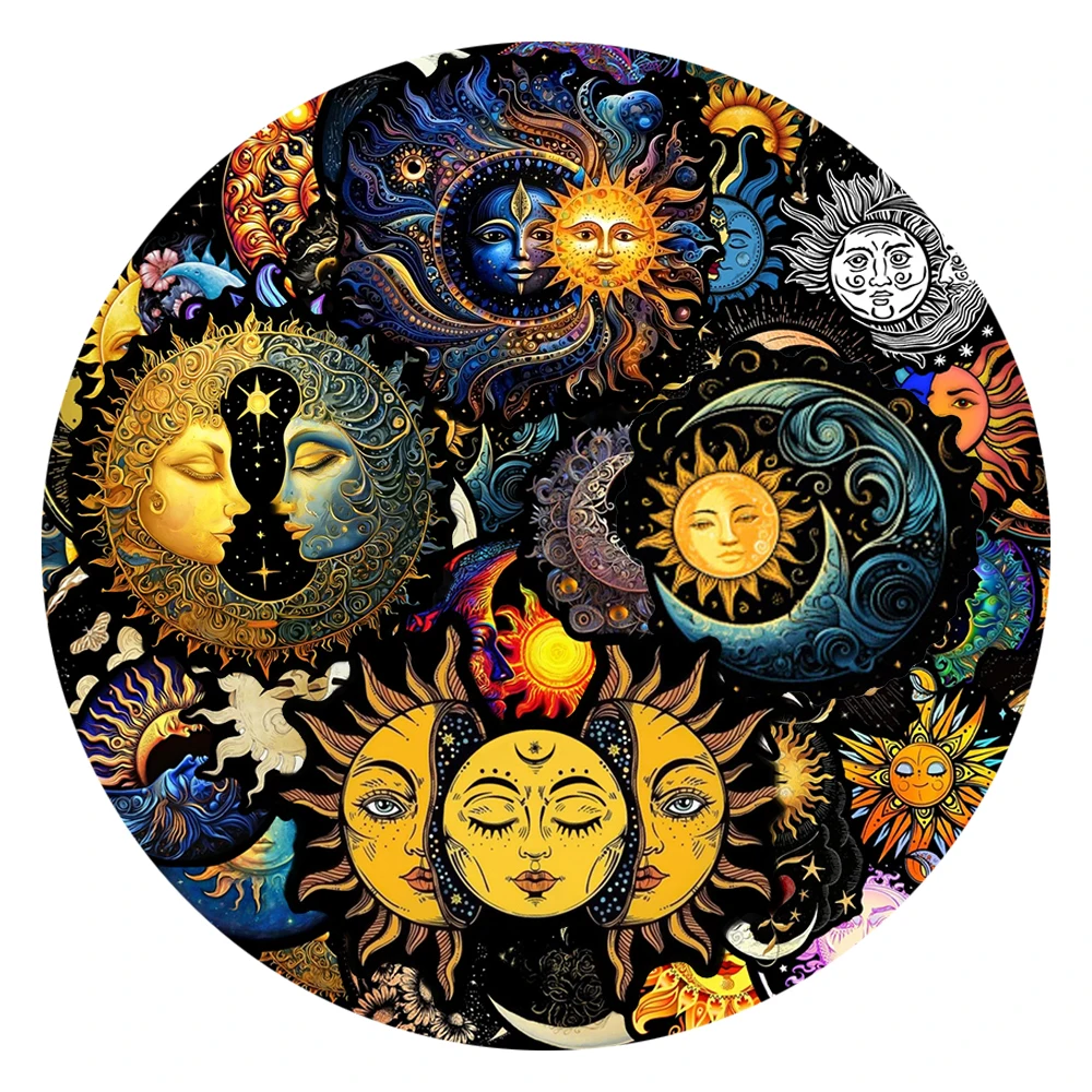 

10/30/50pcs Vintage Gothic Sun Moon Aesthetic Stickers Art Graffiti Decals DIY Laptop Phone Scrapbook Guitar Sticker Decoration