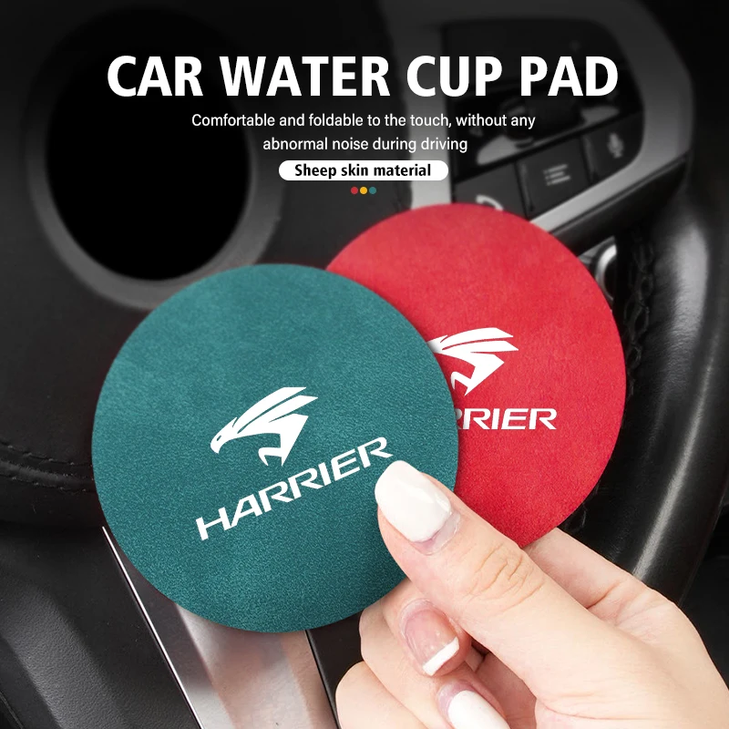 2pcs Car Drink Bottle Cup Holder Anti Slip Coasters Accessories For Toyota Harrier 30 60 80 XU30 XU60 XU80 2022 2023