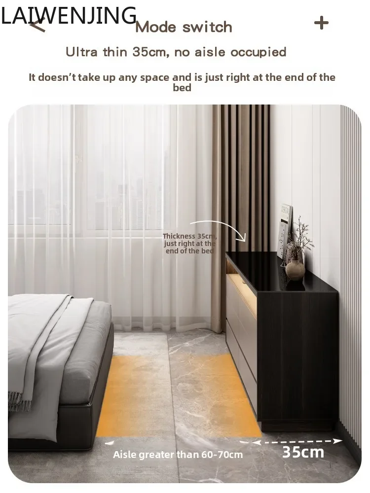 MJY Italian-style chest, bedroom, bedside storage, six-bucket drawers against the wall, storage cabinet
