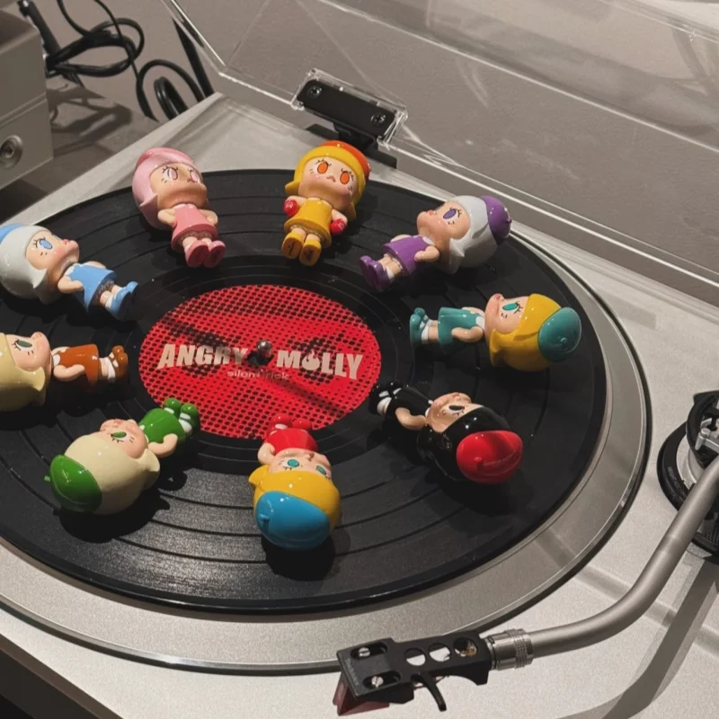 

POP MART Angry Molly Mini Figure Set - Long Play 9 Series Blind Box Mystery Box Doll Cute Anime Figure Guess Bag Toys Desktop