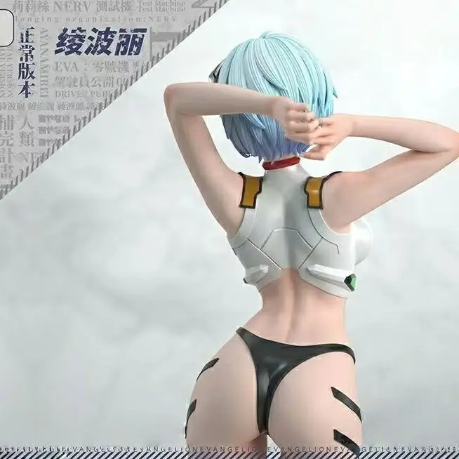 22CM Rei Ayanami Gk Figure Evangelion Anime Peripheral Beautiful Anime Girl Desktop Ornament Decoration Collectible Gift - view 3