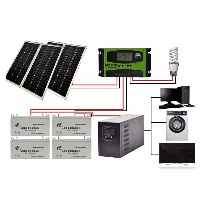 100w 200w 300w Solar Energy System Off Grid Solar System With Batteries House Solar System Off Grid For Roof