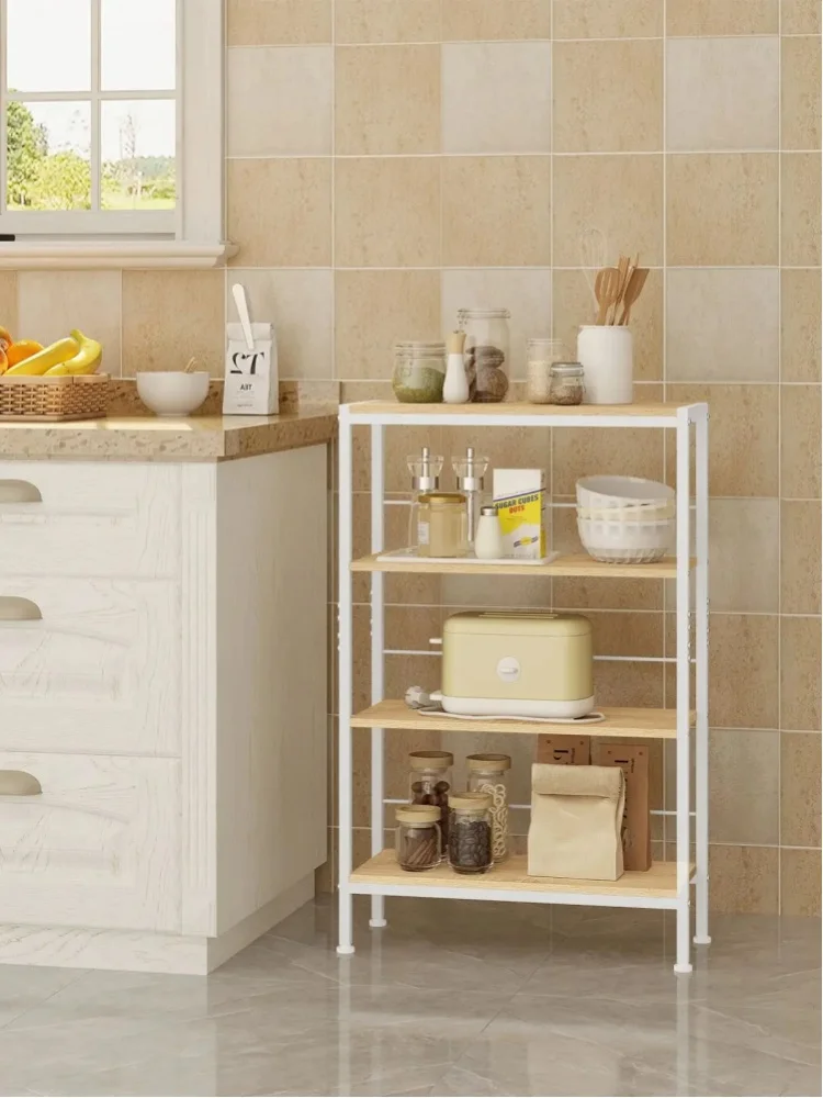 WOLTU Bücherregal mit 4 Ebenen, schmales Stehleiterregal für Wohnzimmer, Küche, Zuhause, Schuh-Organizer