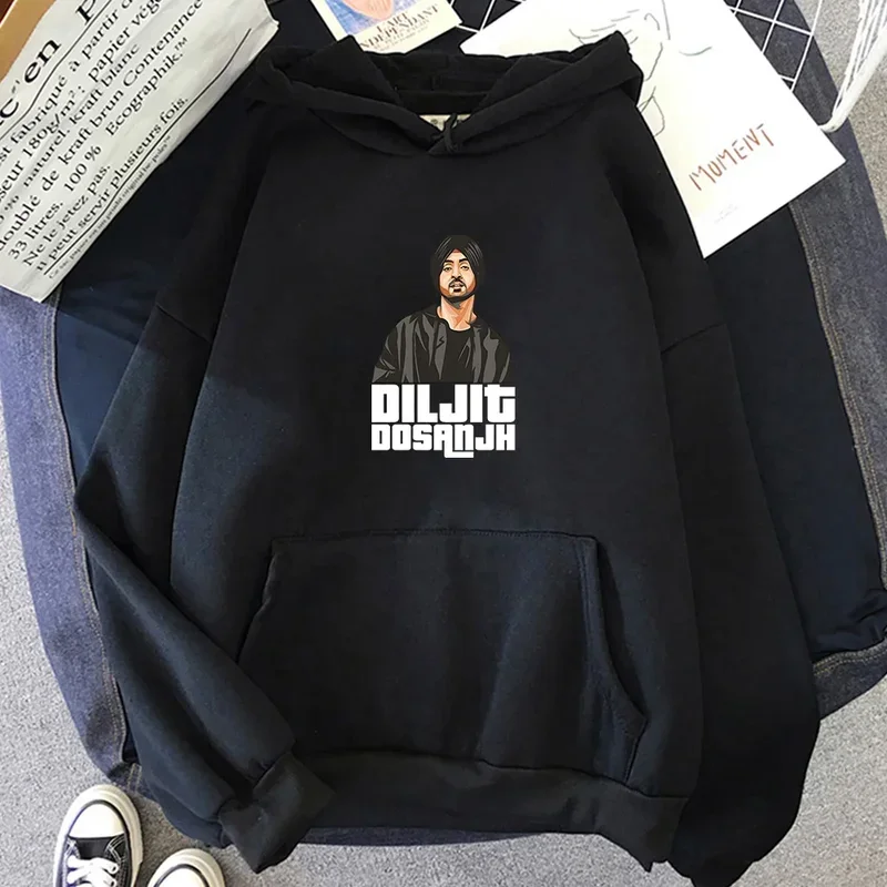 Diljit Dosanjh Hoodies Indian Rapper Sweatshirts Unisex Harajuku Casual Mens Women Y2k Clothes  Clothes Vintage Long Sleeve