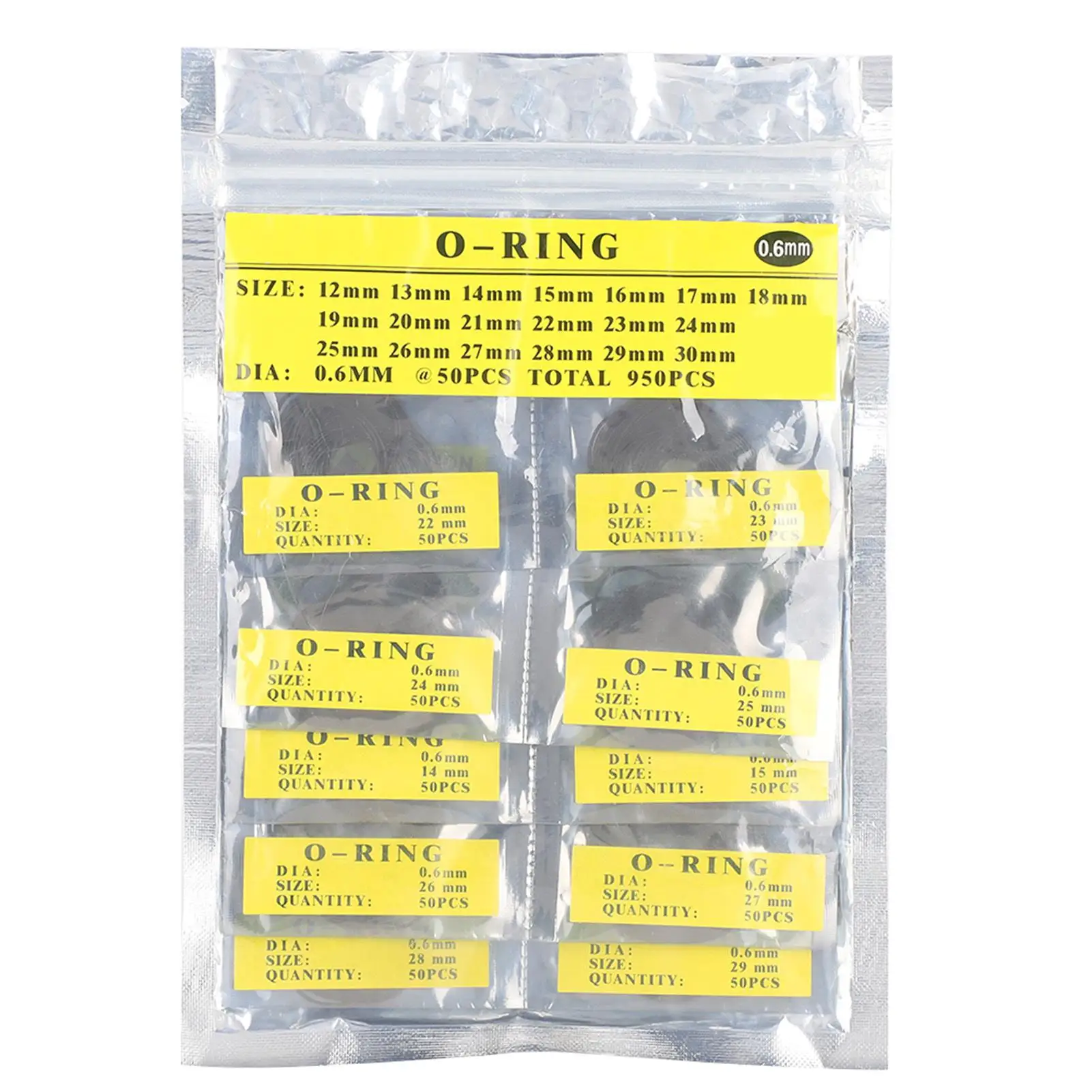 جوانات دائرية مقاومة للماء 0.6 مم غسالات ختم مطاطية لملحقات إصلاح الساعات