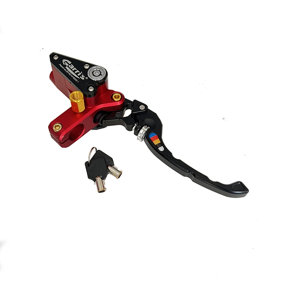 12.7mm Motorcycle Master Cylinder Lever Hydraulic Clutch Oil Hose Line Pipe Rear Foot Brake Pull Rod Anti theft belt lock