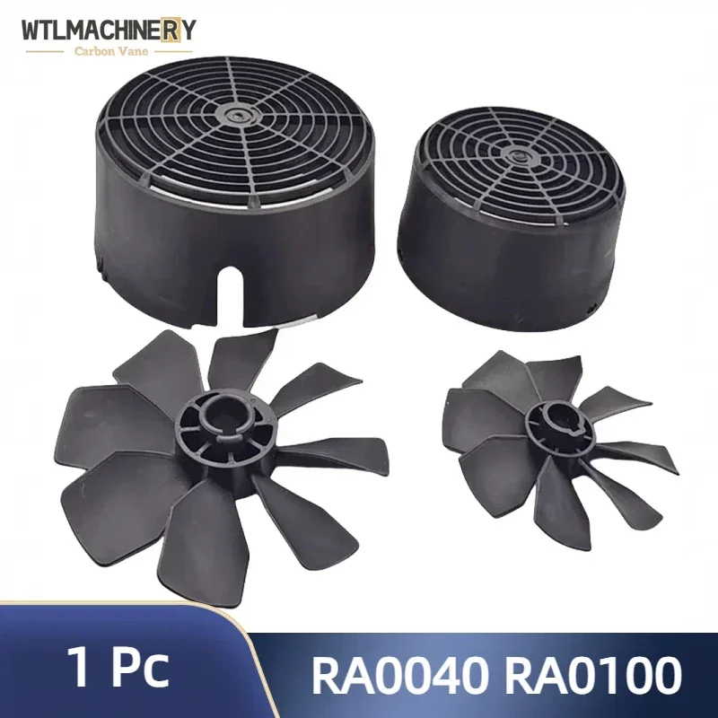 RA0040 RA0063 RA0100 Vacuum Pump Cooling Fan Air Pump Compressor Blade Fan Cover Radial Fan