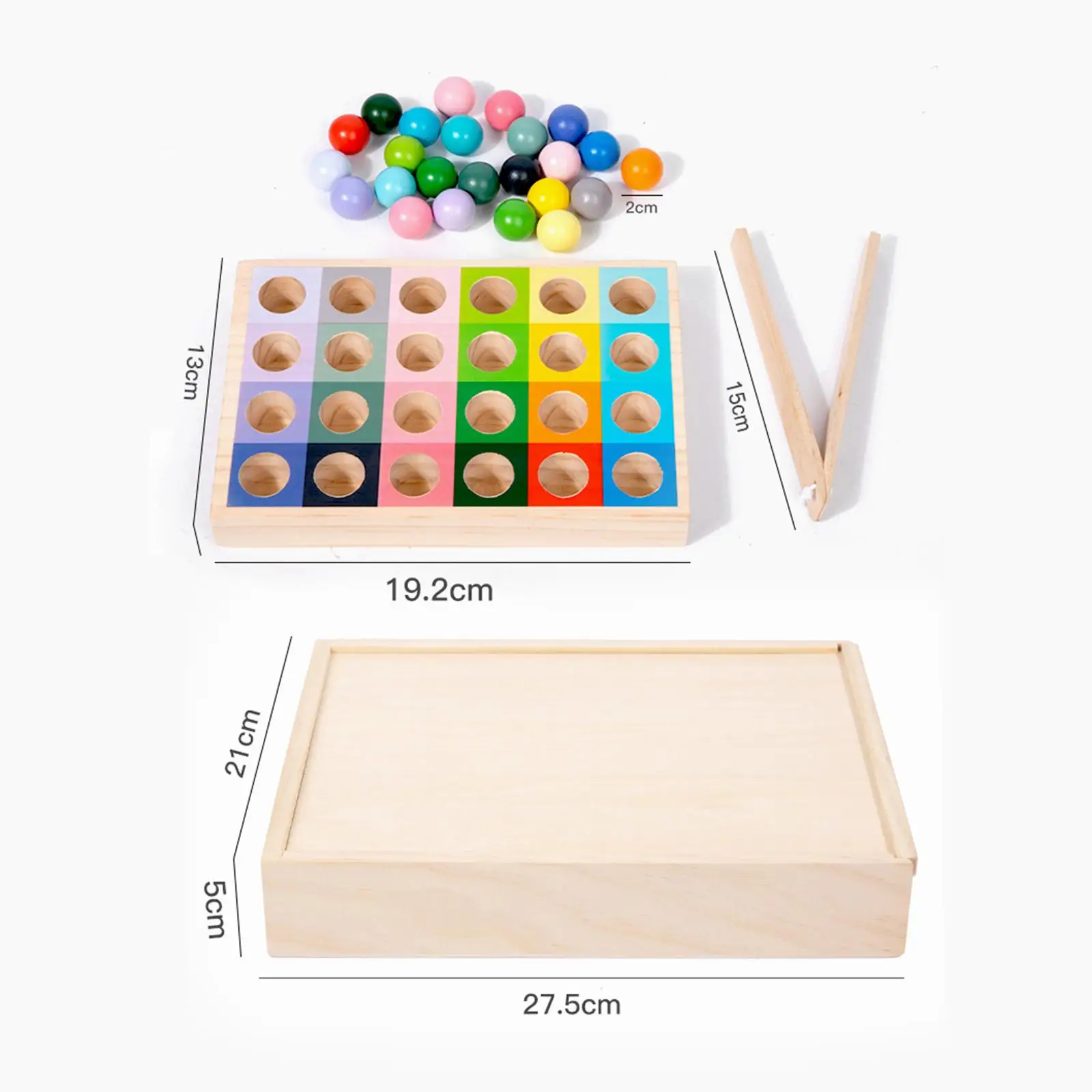 Wooden Peg Board Beads Game Development Fine Motor Skills Preschool Valentines Day Gifts Educational Color Sorting Balls Game