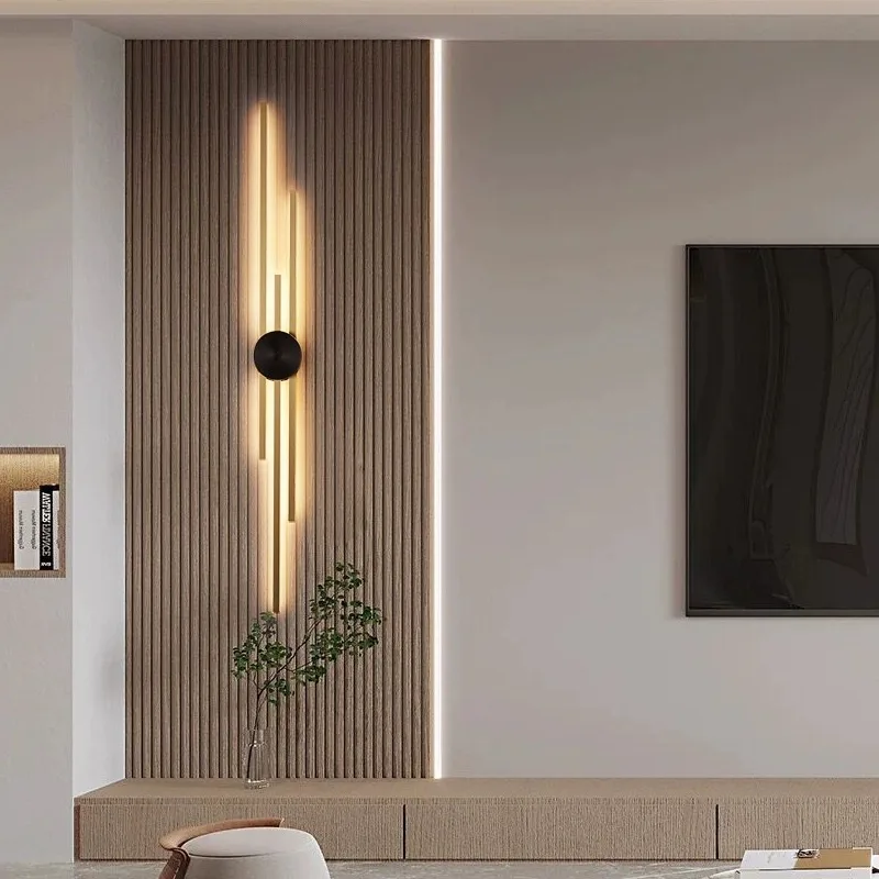 

Modern Long Wall Lamp LED Living Room Dining Room Loft Wall Mounted Sconce Decoration Bedroom Bedside Light Staircase Fixture