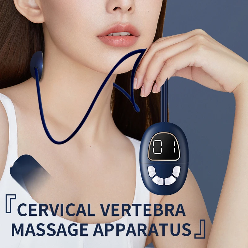 New Intelligent  Cervical Vertebra Massage Apparatus Hanging Arround Neck Contant Temperature Hot Compress Digital Display