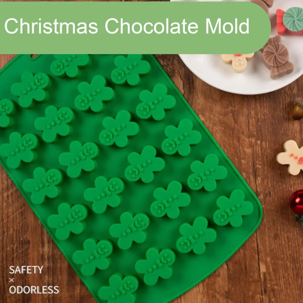 Microwave Safe Holiday Candy Mold Holiday Candy Making Mold Festive Christmas Chocolate Silicone Mold Set for Diy for Making