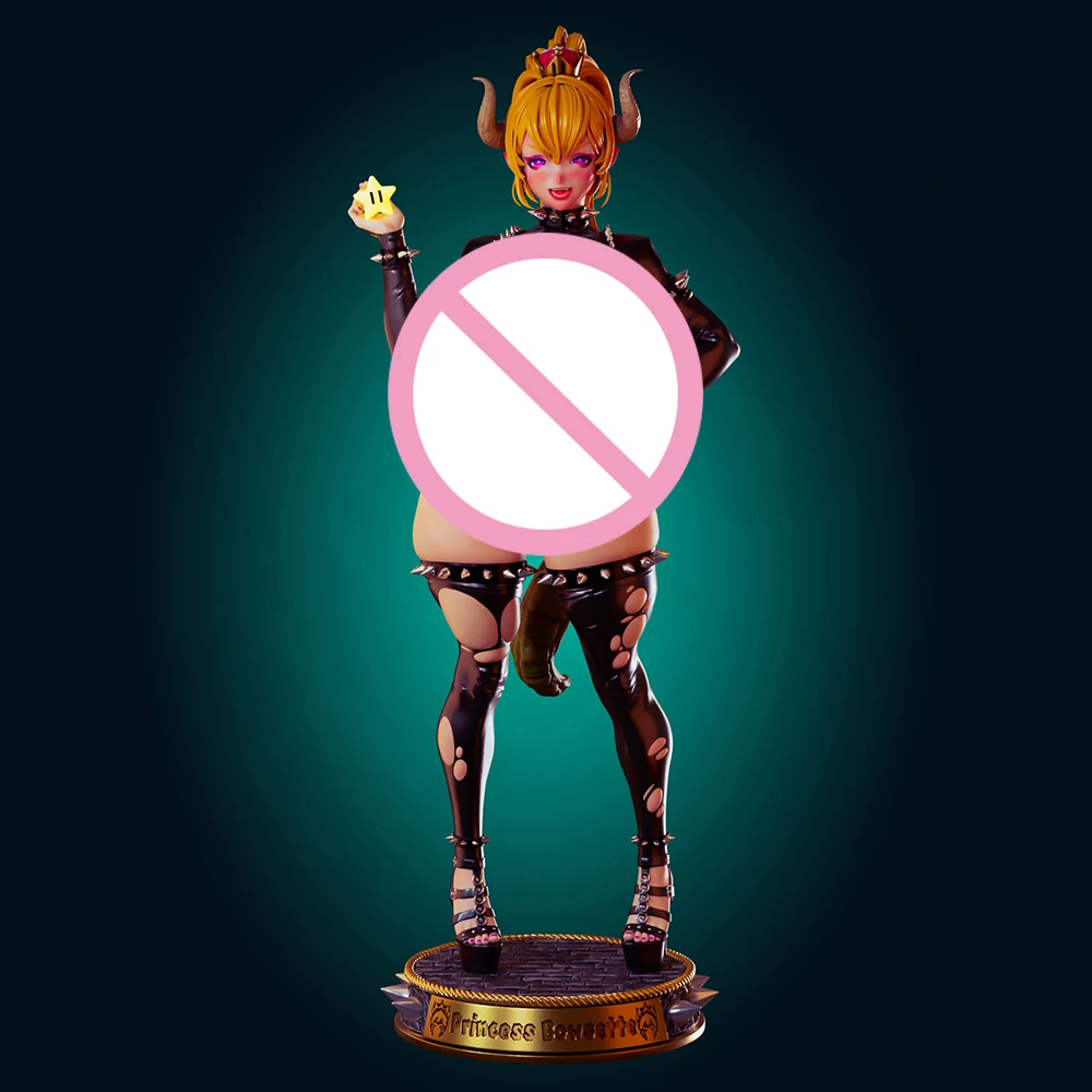 1:24 oficial Rhu Bowsette NSFW Kit de juguete de resina con estampado 3d Sexy Gk estatuilla sin pintar FUTA Diy estatua sin montar figuras modelo Juguetes