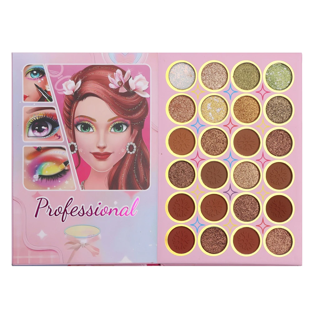 BELZGMEE 60 Colors 4 Pages Eye Shadow Palette Book Fashion Glitter Blusher Highlight Eyeshadow Professional Makeup for Eyes Face