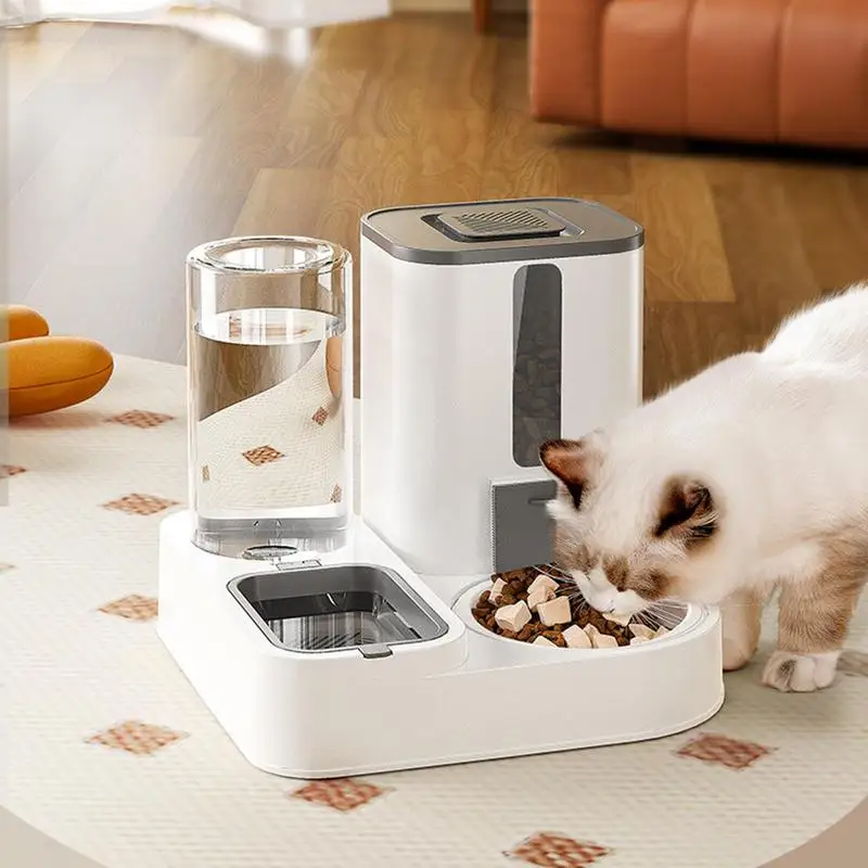 Pet Automatic Feeder Large Capacity Multifunctional Pet Feeder Dog Food Dispenser Reusable Water Dispenser For Cage 2