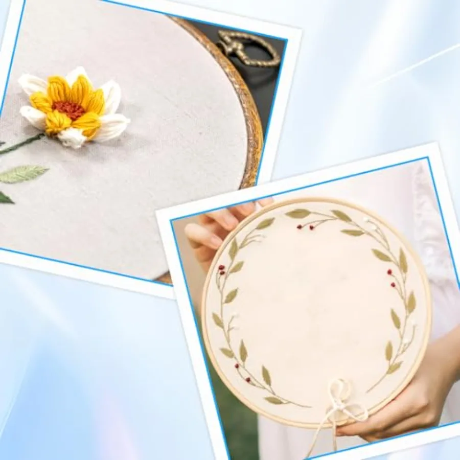 3 PCS White Soft Cotton Handkerchiefs for Women with Elegant Embroidery Lace Pure Color Square Hankies for Daily Use Perfect Ac