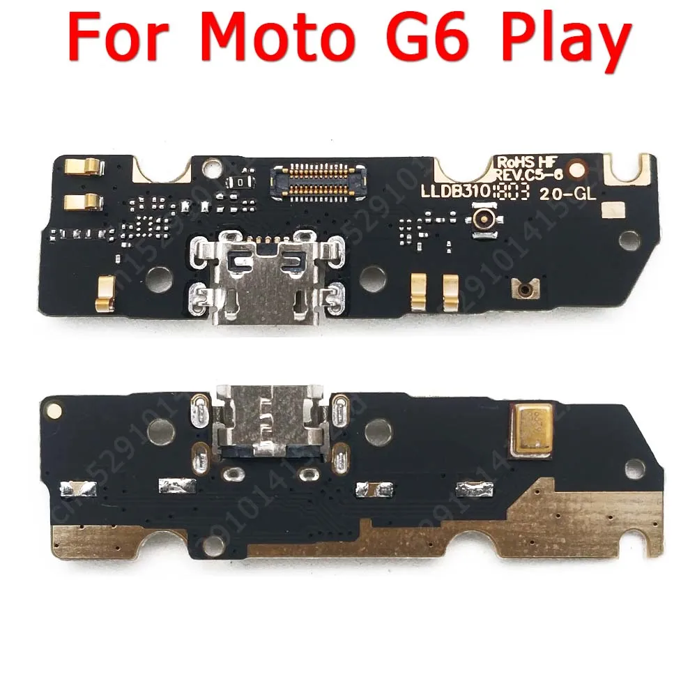 For Motorola Moto G6 G5 G4 Play Charging Port USB Charge Board PCB Dock Connector Socket Plate Flex Replacement Spare Parts