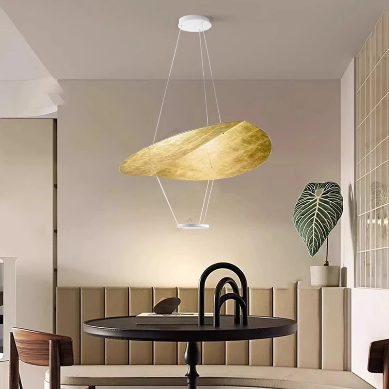 

Italian light luxury hanging line lamp postmodern creative design restaurant bar counter pendant light