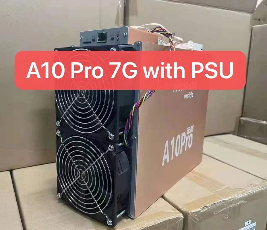 USED INNOSILICON A10 Pro 7G  ETC miner With PSU ETC 900M/S Miner better than  B3 Antminer E3 S19 T19 S17 M31S M30S T3 A9+