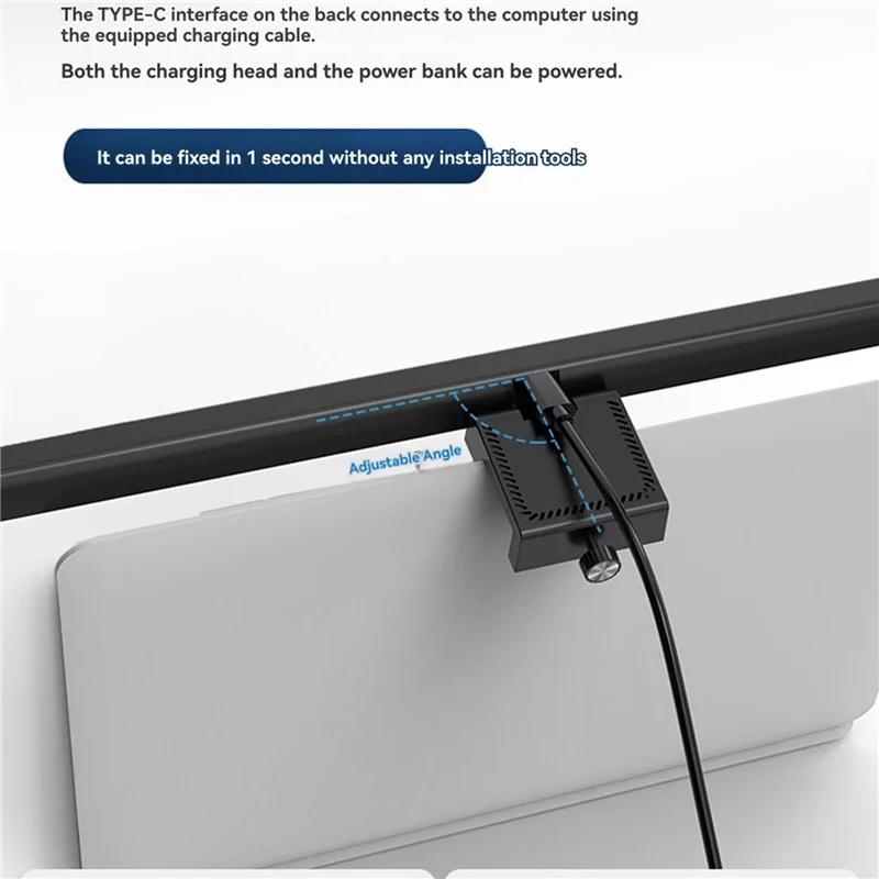 ABRE-LED Desk Lamp Monitor Light Bar PC Computer Dimmable Screen Light 50Cm Office Study Reading Hanging Table Lamp