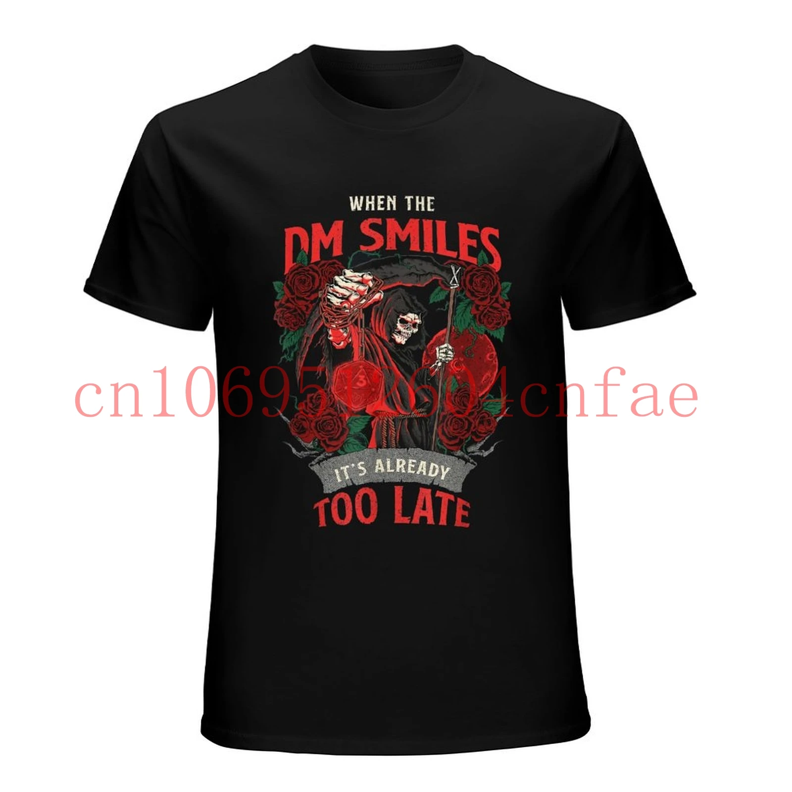 عندما يبتسم DM، لقد تأخرت بالفعل تي شيرت Nerdy Gamer المضحك
