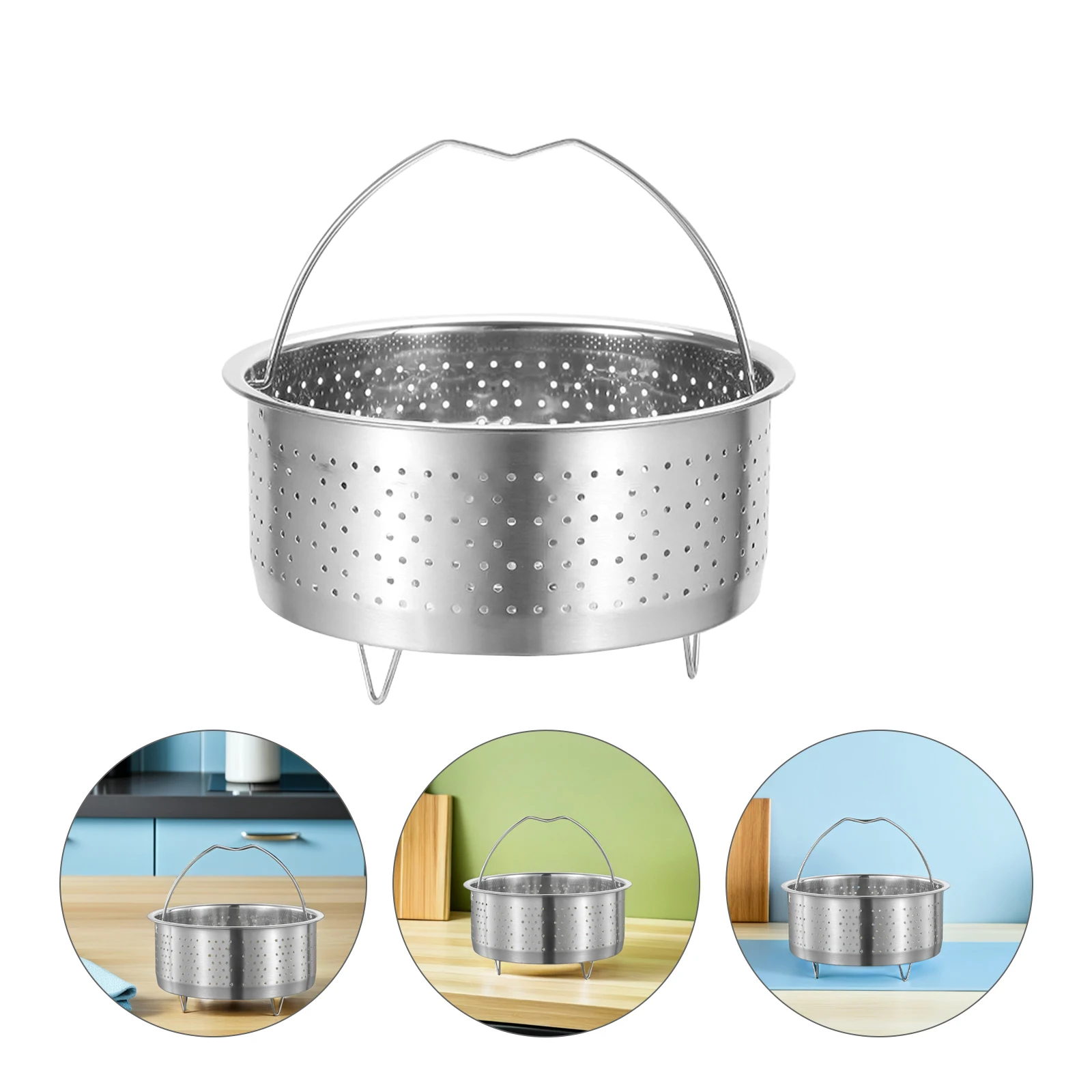 Steamer Basket For Pot Stainless Steel Vegetable Food Steamer Insert Bun Dumpling Steaming Stand Kitchen Accessory