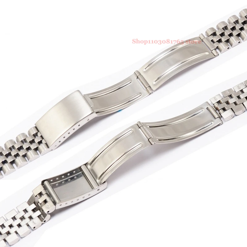 Curved End Metal Strap for Rolex 18/19/20/21/22mm Solid Stainless Steel Band Series DATEJUST Men Bracelet Accessories