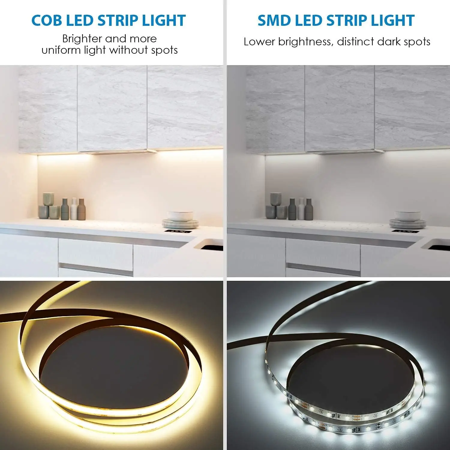 Pautix Cob Led Strip Lights 48Ft/15M Super Bright,504 Leds/M Warm White 2700K Cri90+ Flexible Led Tape,Dc24V For Cabinet Home