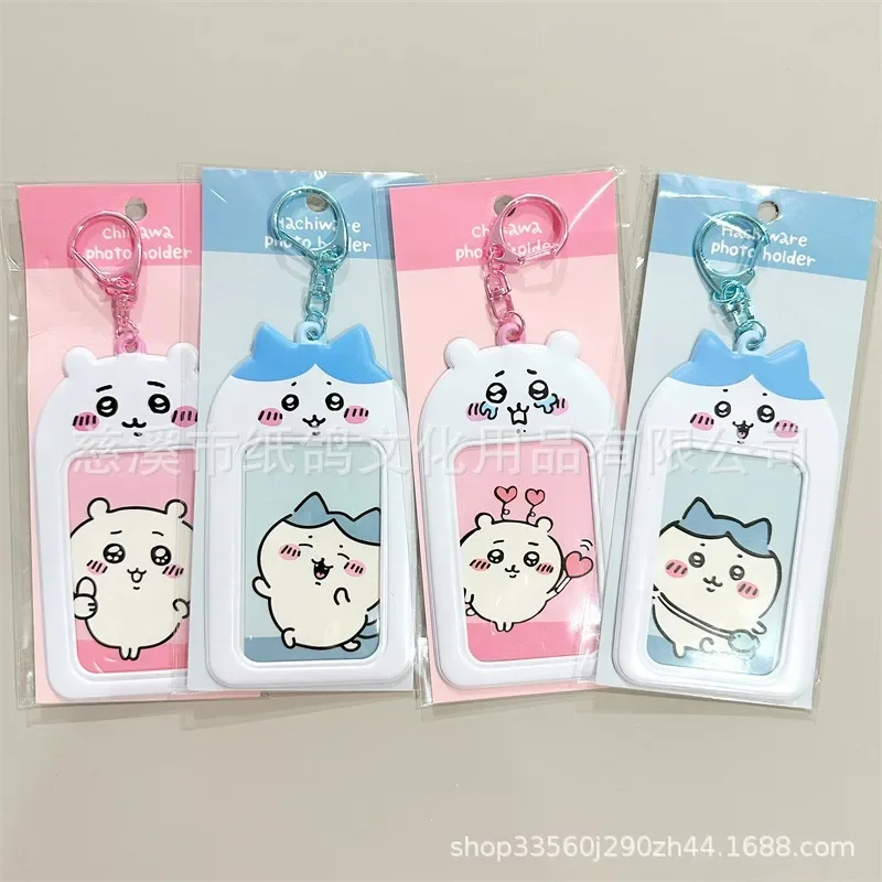 2024 Chiikawa Jiikawa PVC Card Holder Star Chasing Cute Small Card Storage Bag Photo Protective Cover Display Pendant Girls Gift