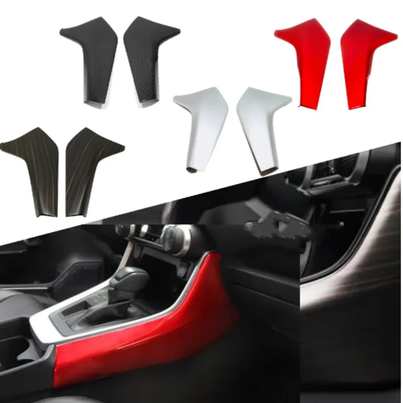 

For Toyota Rav4 2019-2023 Gear Shift Box Side Covers Trim Styling Interior Accessories Decoration Protector Stickers