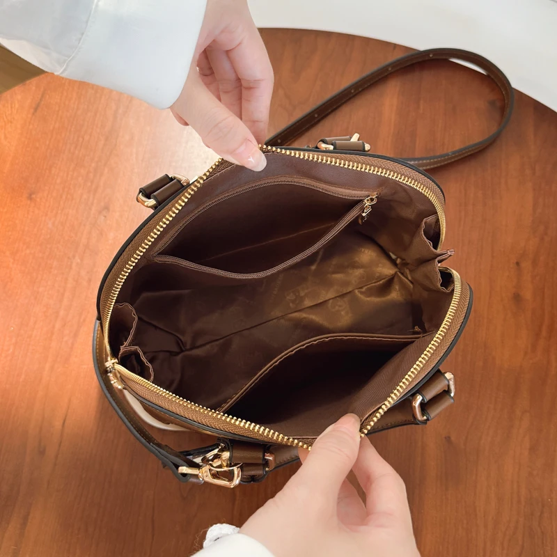 Vsper Branded Shell Shape Top-handle Bags For Women Contrast Color Shoulder Cross Body Bags 2026 Latest Luxury Designer Handbags