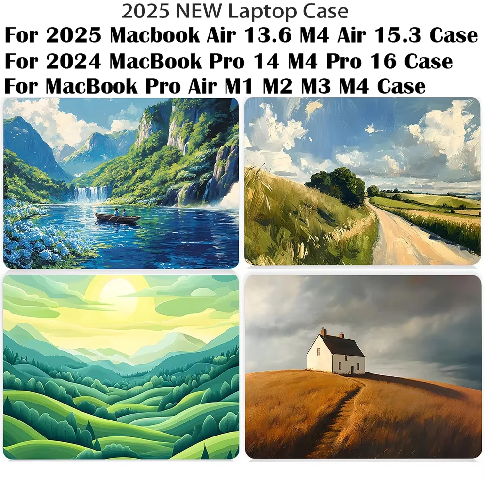 

Laptop Cases For Macbook Pro 16 Case for Macbook pro 14 case For NEW MacBook Air 13.6 M4 2025 Air 15 A3241 A3114 M3 Pro 13 Case