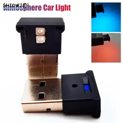 1pcs Universal Mini USB LED Car Light Auto Interior Atmosphere Light Colorful Decorative Lamp Car Styling Accessories