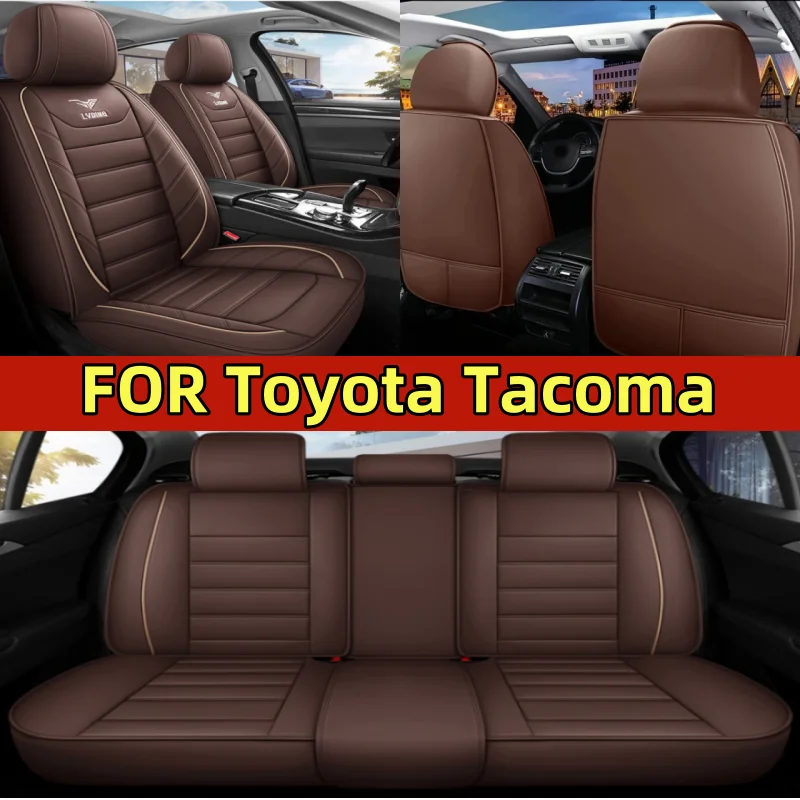 

Чехол на автомобильное сиденье Toyota Tacoma, искусственная кожа, водонепроницаемый, износостойкий и грязеотталкивающий, мягкий чехол на сиденье с полной оберткой