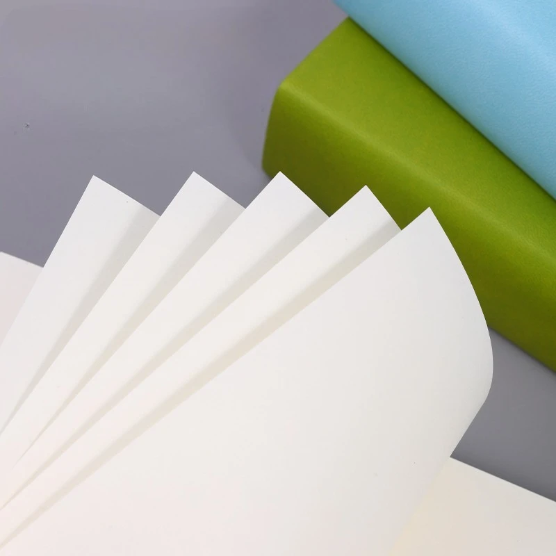 دفتر ملاحظات داخلي فارغ 360 ورقة من الجلد الصناعي الناعم، دفتر رسم بسيط، دفتر ملاحظات سميك للغاية، صغير طازج