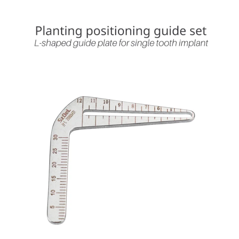 مجموعة لوحة دليل زرع الأسنان، محدد موقع الزرع، لوحة دليل تحديد المواقع، مسطرة تحديد المواقع #4