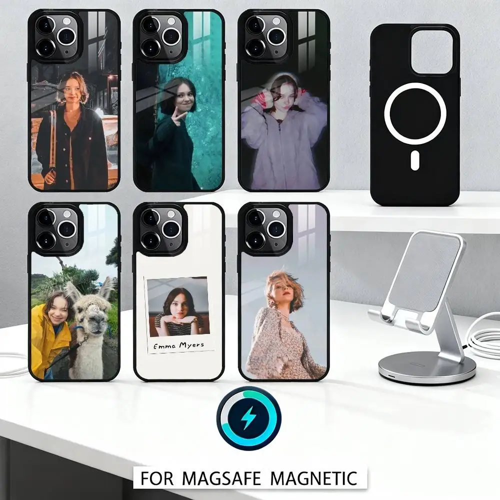 

Emma Actress M-Myers Phone Case For iPhone 16,15,14,13,12,Pro,Max,Magnetic For Magsafe Wireless Charging
