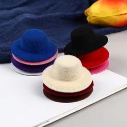 5Pcs 1:12 Dollhouse Miniature Hat Mini Dolls Hat Ornament Dolls House Accessories Kids Toys Gifts Rndom Color