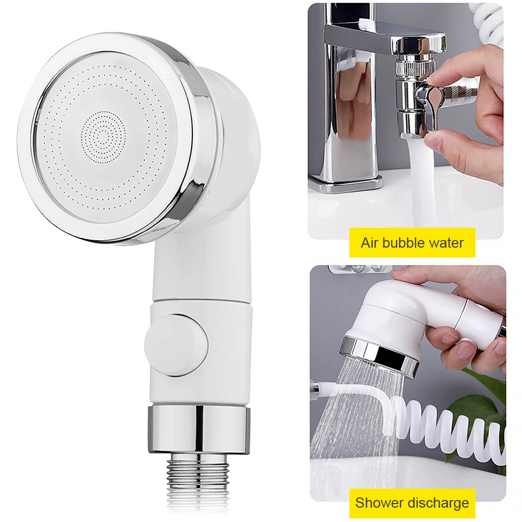 CANBOUN Shower Head Attachment Faucet Basin Sink Sprayer Bathroom Accessories Water-Saving Shampoo Nozzle Bracket Extender