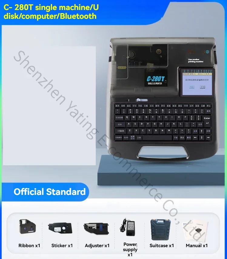 

Электронная машина для маркировки проводов, труб и ПВХ-рукавов; интеллектуальная портативная компьютерная кодирующая машина C-280T с Bluetooth.