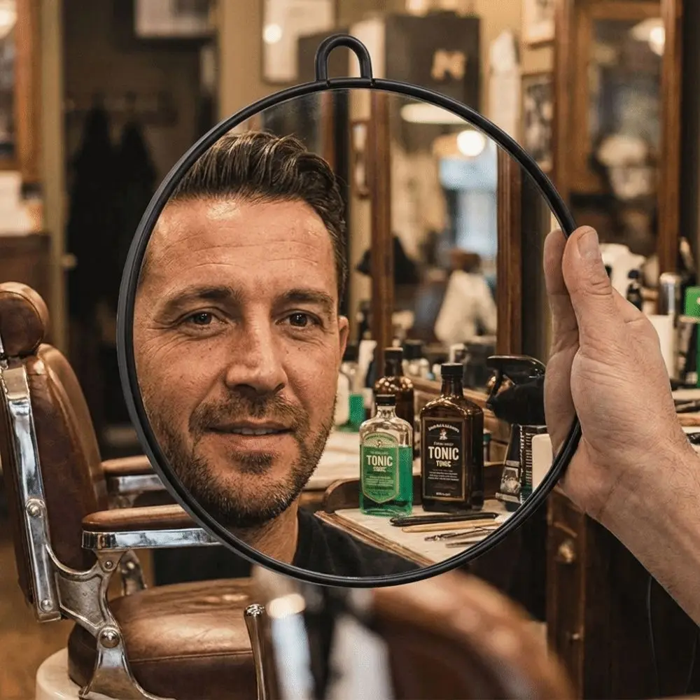 

Современное круглое подвесное зеркало, профессиональное, простое в установке, ручное зеркало для макияжа, стеклянное, с отверстиями для крепления, косметическое зеркало для салонов.