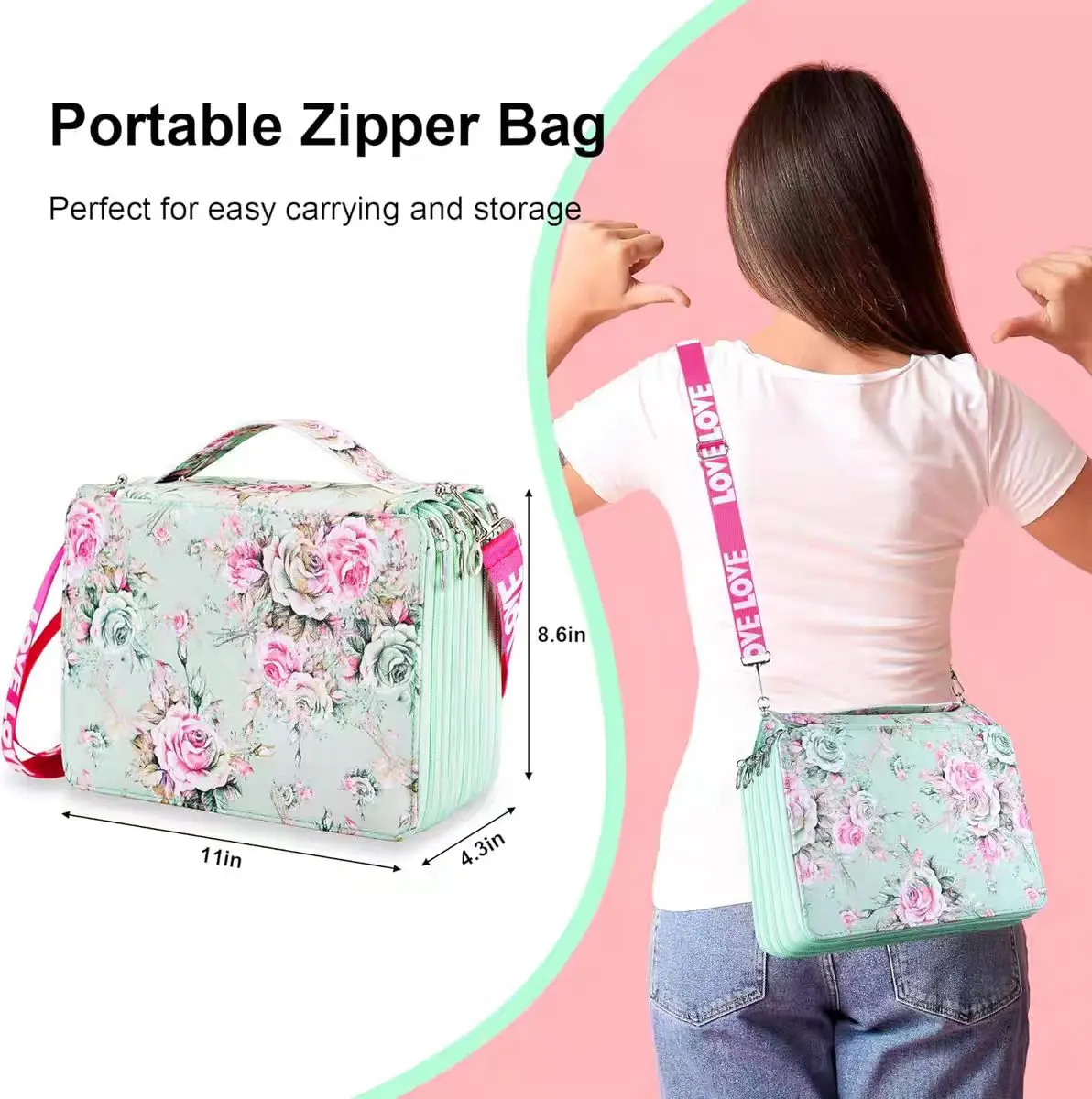 

Пенал на 200 отверстий из ПУ для школьников, сумка для хранения художественных принадлежностей, прочный органайзер для письменных принадлежностей