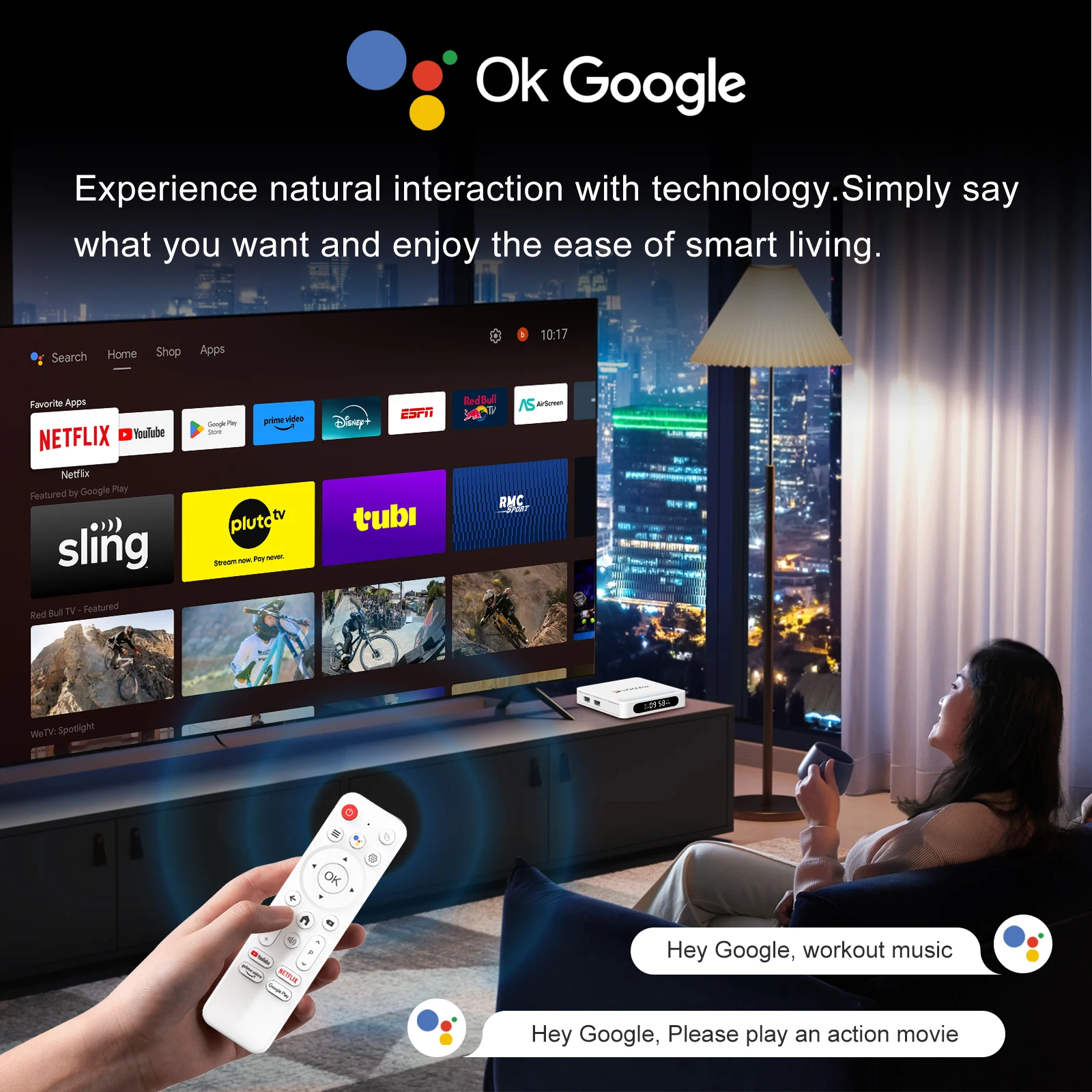 WOOPKER TV Box H96 MAX H618 PLUS 8K Android14.0 Allwinner H618 BT5.4 WiFi6 Maus Unterstützung Media Player 4G32G 128G Set Top Box