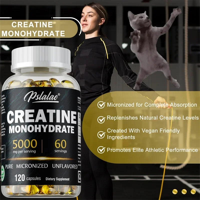 

Creatine Monohydrate - Supports Muscle Health, Promote Workout Recovery, Build Muscle, Relieves Fatigue, Improves Performance