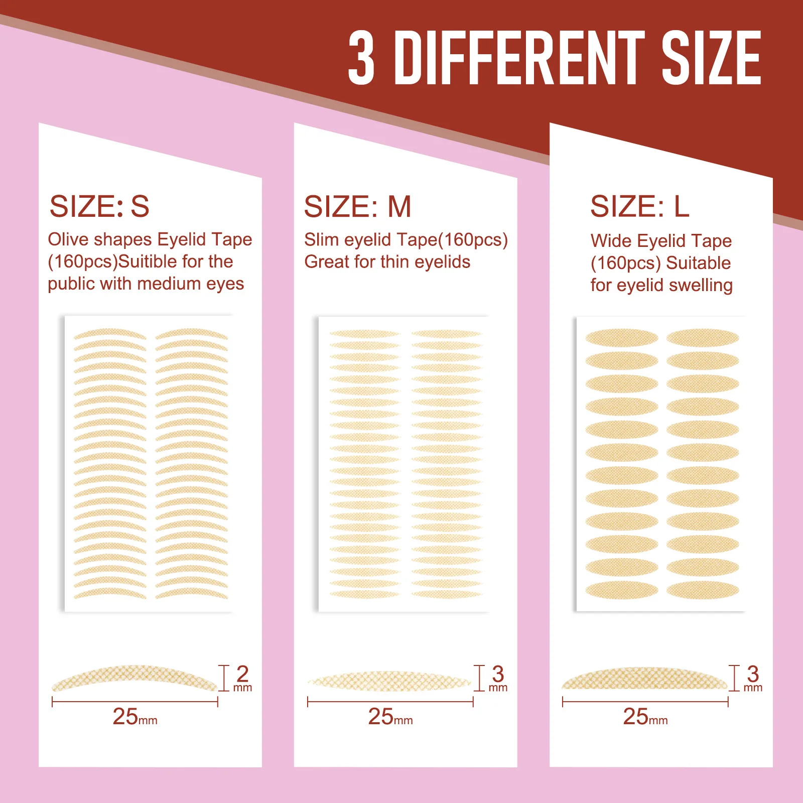 Invisible Double Eyelid Stickers Natural Invisible And Long-lasting Shaping Big Eye Beauty Tapes For Single Eyelid Person