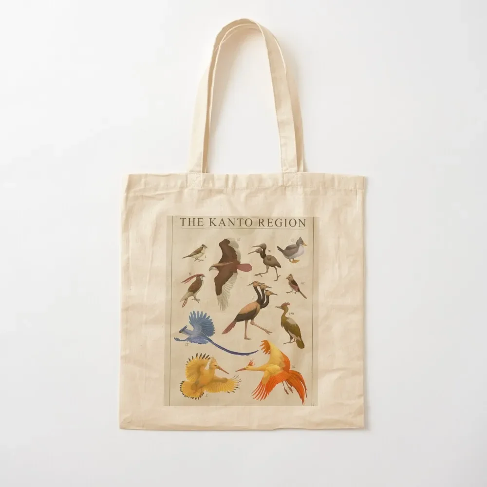 

Birds of Kanto Tote Bag bags woman 2025 Custom bag cute pouch bag shopper bags Canvas Tote