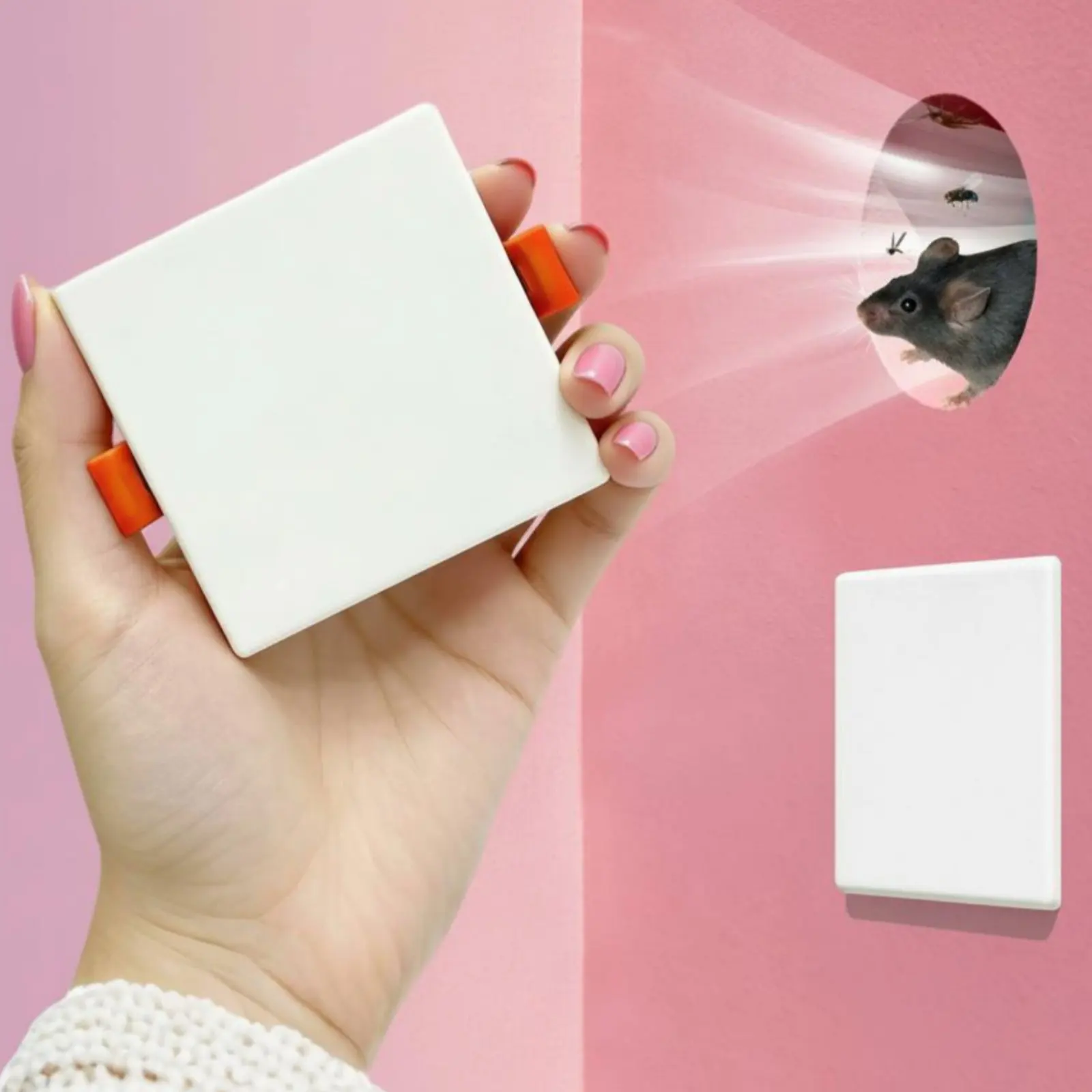 Ultra-Thin Sealing Cover Windproof Square Wall Hole Cover Air Vent Hole Plug Rainproof Home Repair Long-Lasting