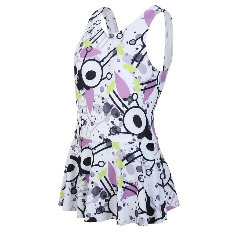 

New swimsuit Fashion Printed Skirt Style for Girls130-160One-piece Swimsuit for Girls